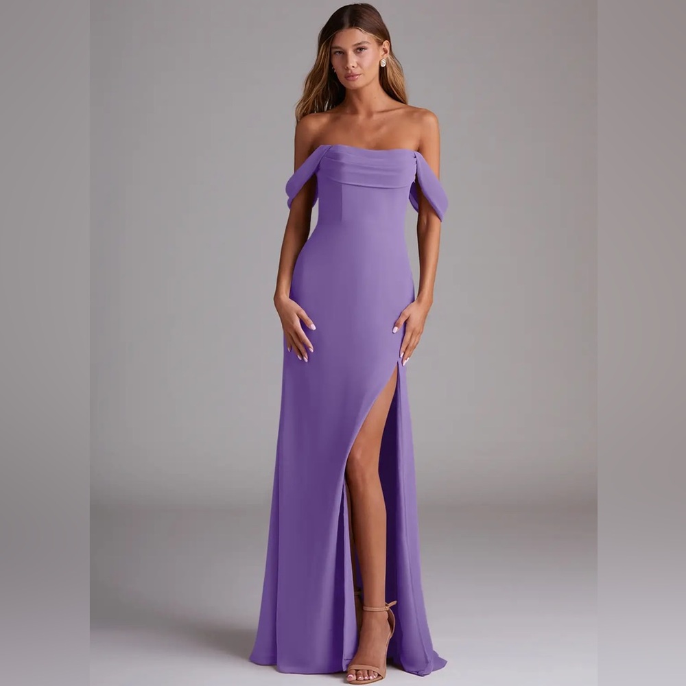 Azazie Saige Bridesmaid Dress in Tahiti-Size 8